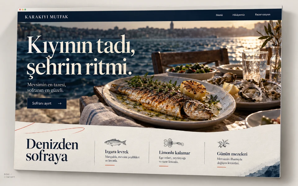 KARAKIYI MUTFAK · Sitio web de restaurante de mariscos