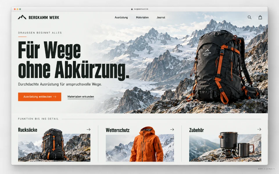BERGKAMM WERK · Tienda online de equipamiento outdoor