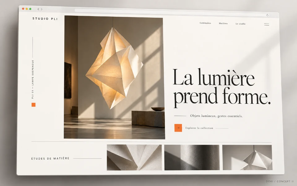 STUDIO PLI · Sitio de estudio de diseño de iluminación