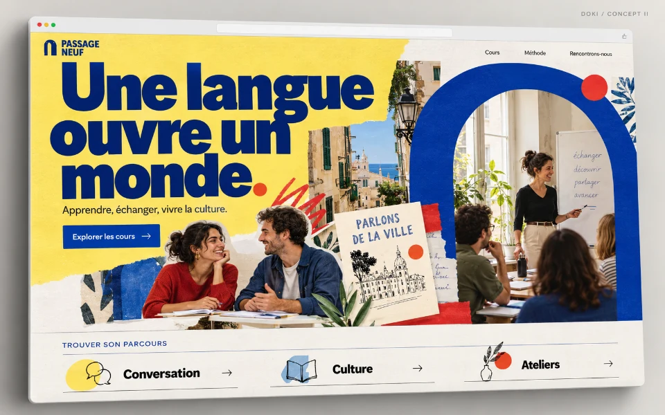 PASSAGE NEUF · Sitio de escuela de idiomas y cultura
