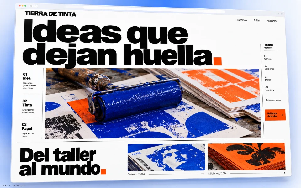 TIERRA DE TINTA · Sitio de estudio de serigrafía