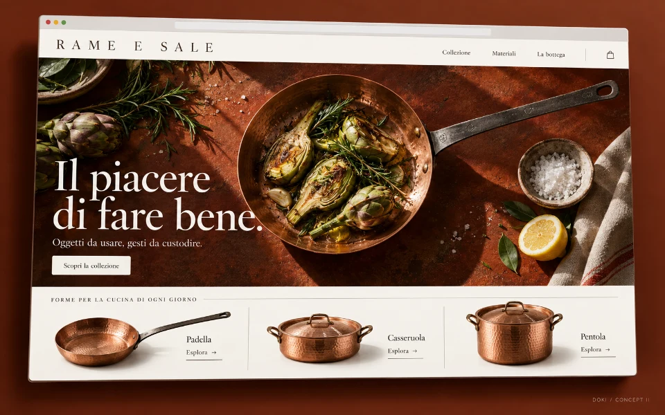 RAME E SALE · Tienda online de menaje artesanal