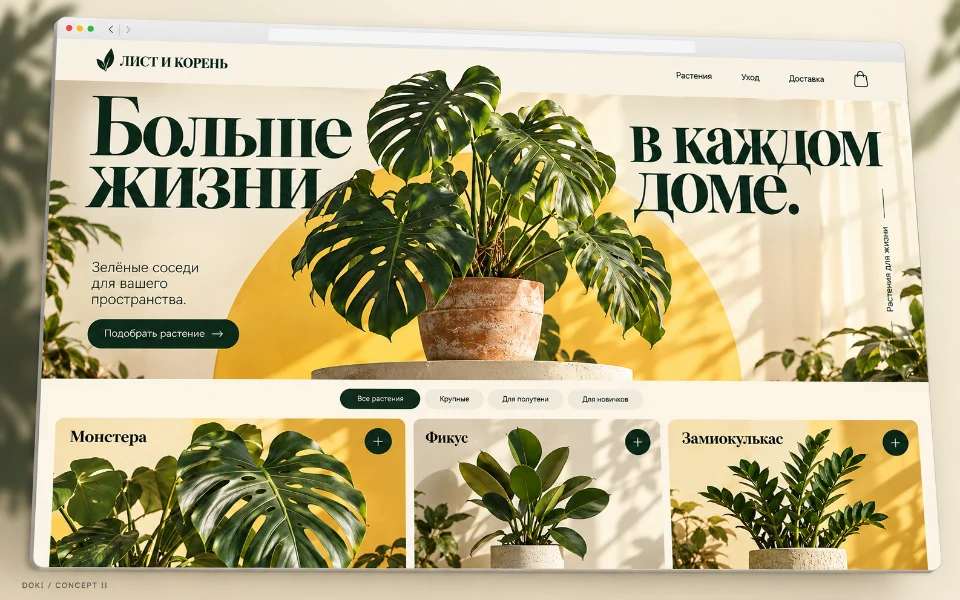 ЛИСТ И КОРЕНЬ · Tienda online de plantas