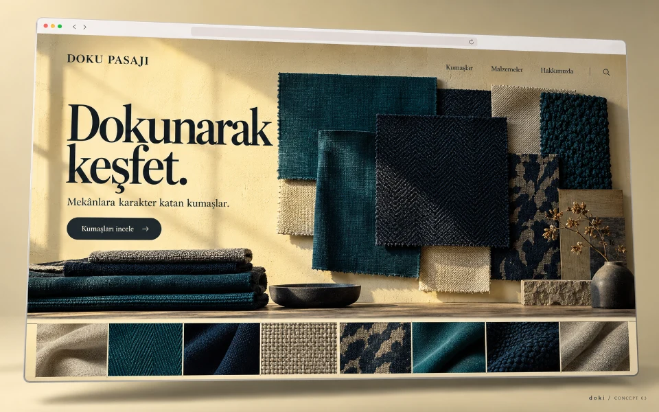 DOKU PASAJI · Sitio web de tejidos y textiles