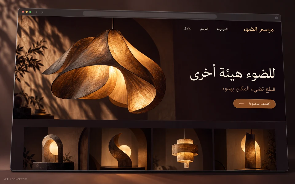 مرسم الضوء · Sitio web de diseño de iluminación